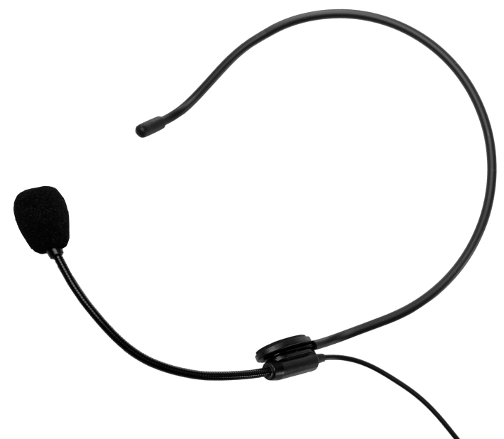 Головной микрофон с гибким основанием для удобной настройки